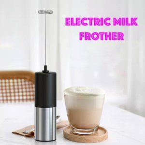 Electric Milk Frother Handheld, Battery Operated Whisk Beater Foam Maker